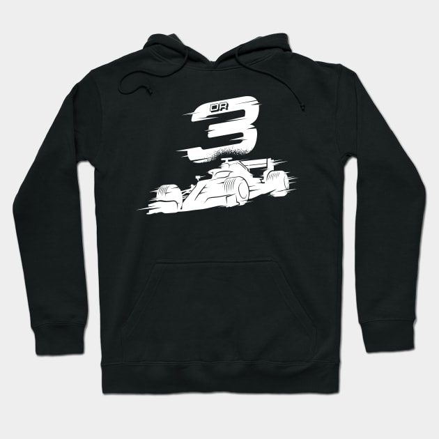 We Race On! 3 [White] Hoodie by DCLawrenceUK